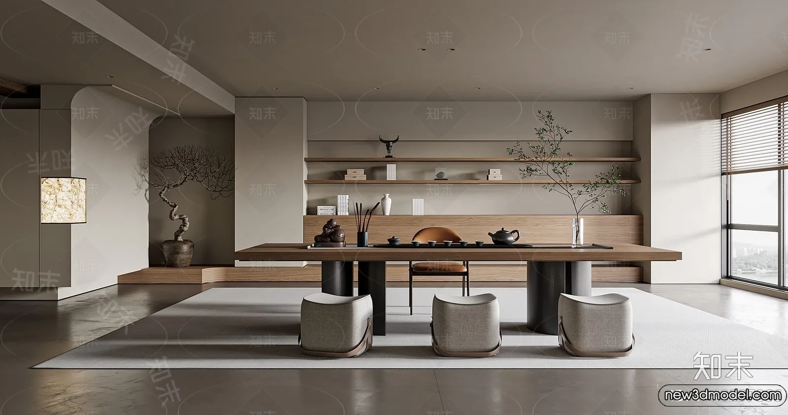 Tearoom – 3D Models – 3D Interior Scenes – 017 Tearoom – 3D Models – 3D Interior Scenes – 017