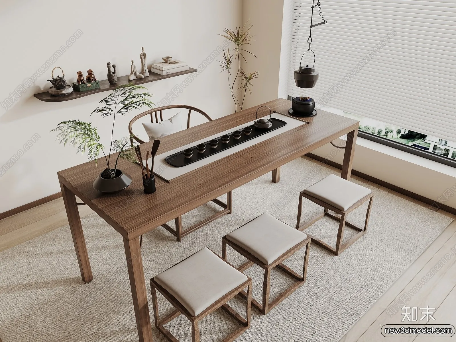 Tearoom – 3D Models – 3D Interior Scenes – 023 Tearoom – 3D Models – 3D Interior Scenes – 023