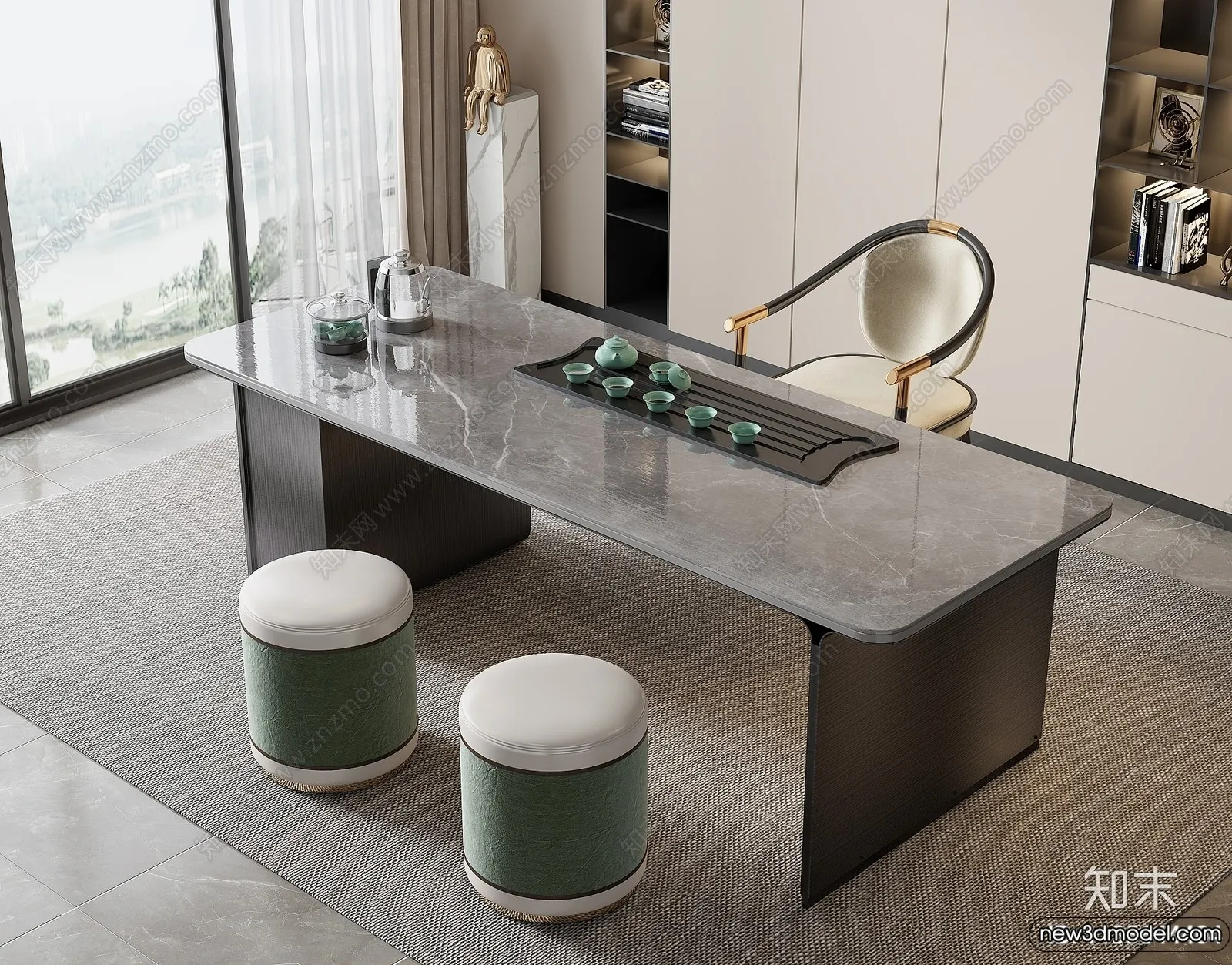 Tearoom – 3D Models – 3D Interior Scenes – 025 Tearoom – 3D Models – 3D Interior Scenes – 025