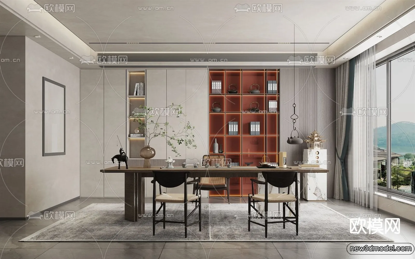 Tearoom – 3D Models – 3D Interior Scenes – 026 Tearoom – 3D Models – 3D Interior Scenes – 026