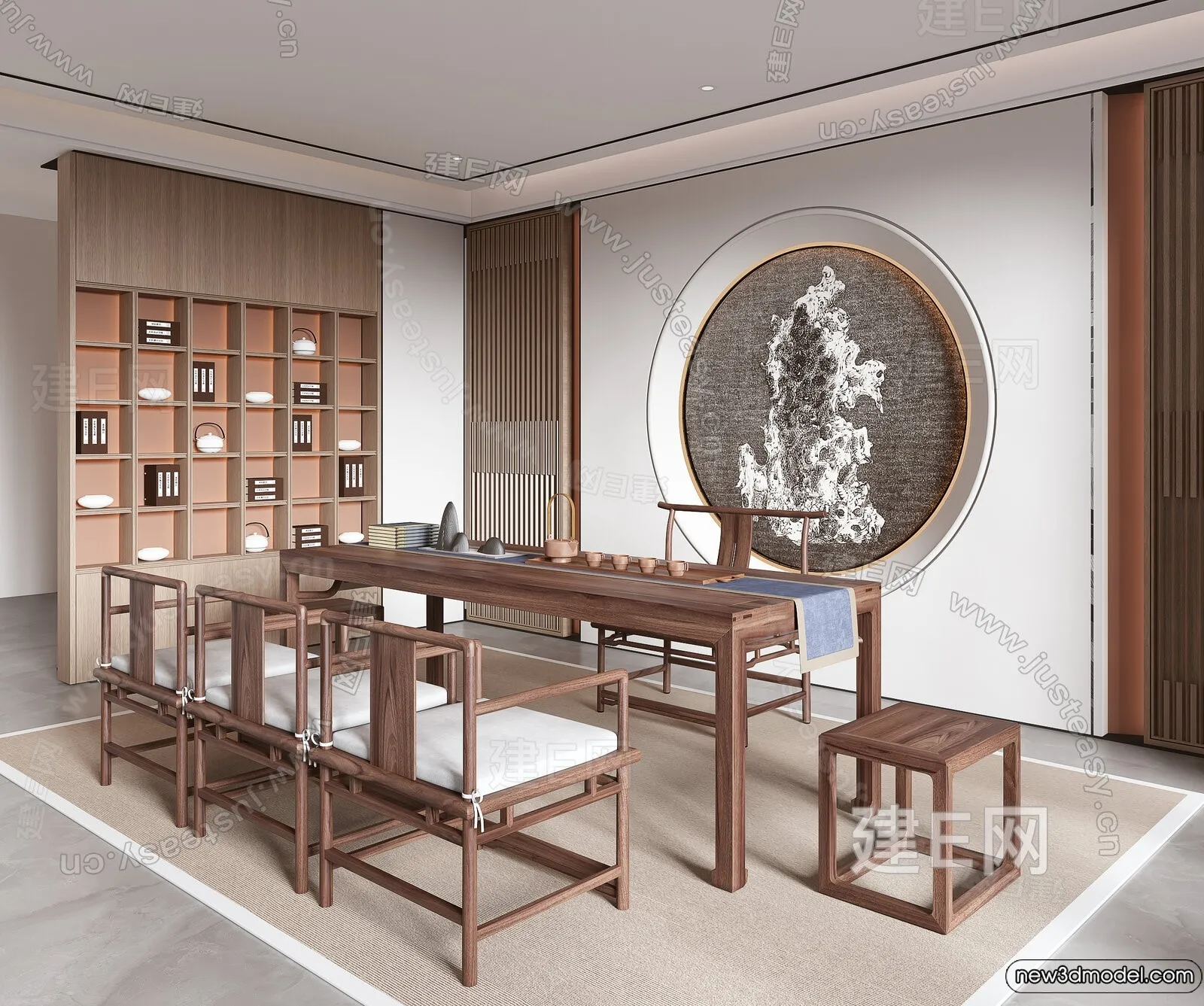 Tearoom – 3D Models – 3D Interior Scenes – 027 Tearoom – 3D Models – 3D Interior Scenes – 027