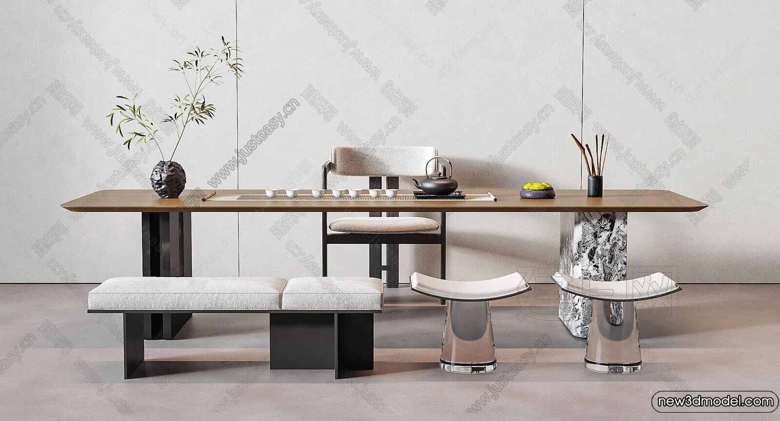 Tearoom – 3D Models – 3D Interior Scenes – 028 Tearoom – 3D Models – 3D Interior Scenes – 028