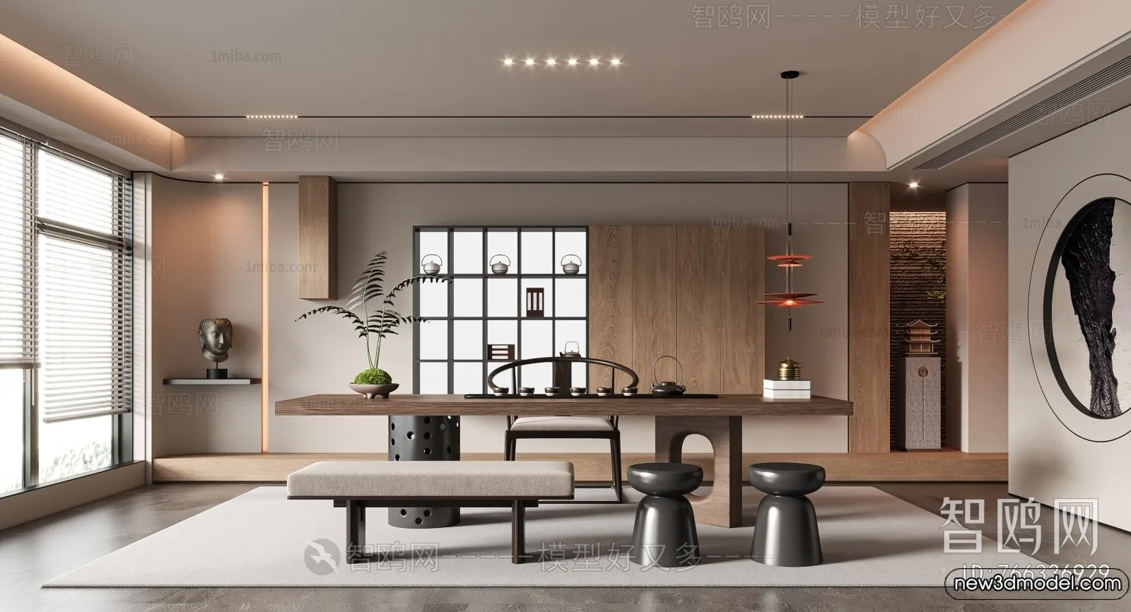 Tearoom – 3D Models – 3D Interior Scenes – 030 Tearoom – 3D Models – 3D Interior Scenes – 030