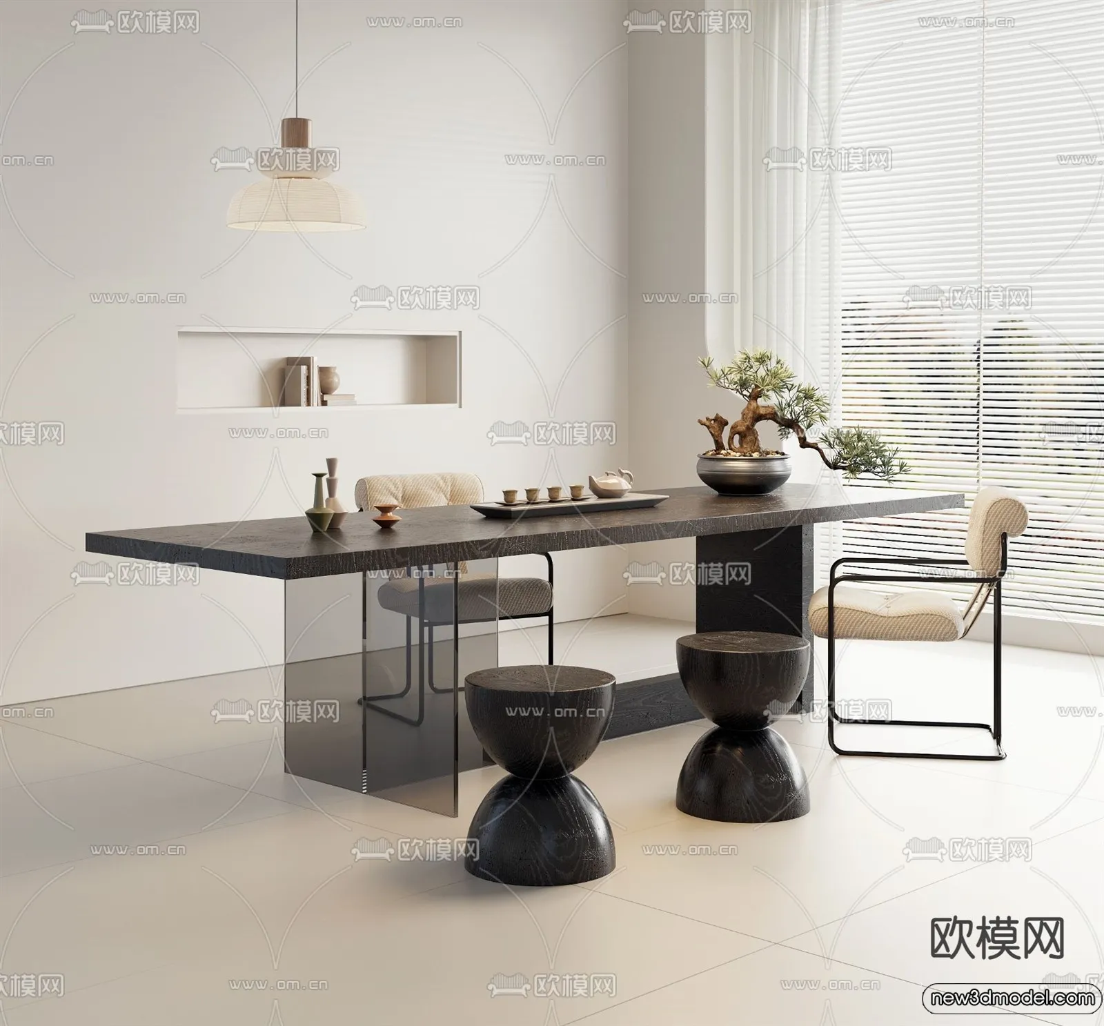 Tearoom – 3D Models – 3D Interior Scenes – 031 Tearoom – 3D Models – 3D Interior Scenes – 031