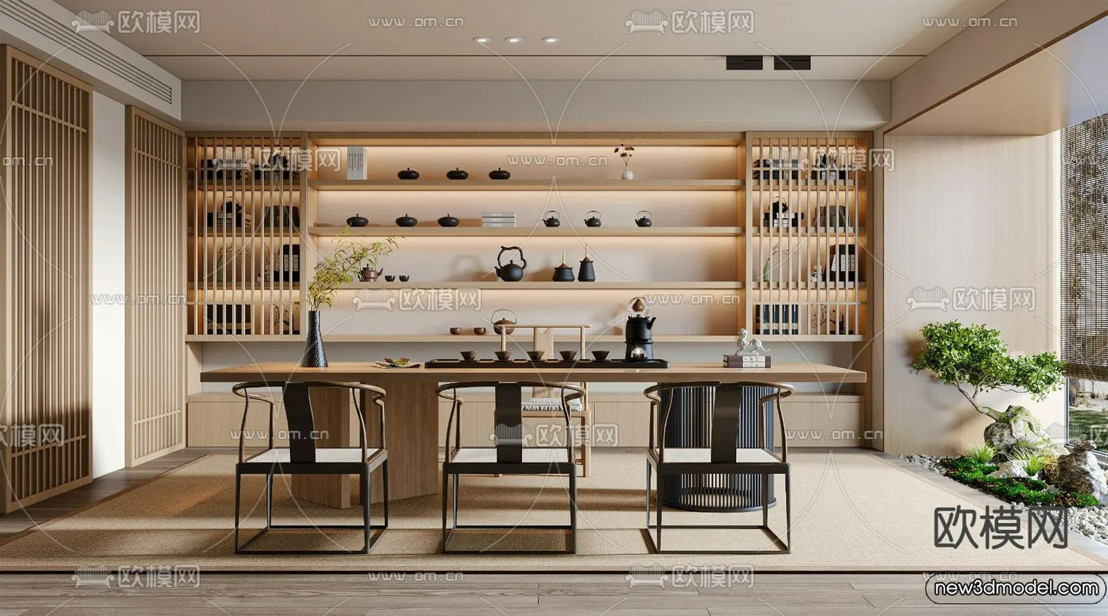 Tearoom – 3D Models – 3D Interior Scenes – 032 Tearoom – 3D Models – 3D Interior Scenes – 032