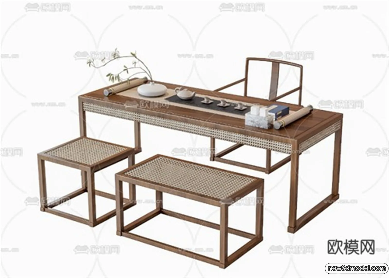 Tearoom – 3D Models – 3D Interior Scenes – 034 Tearoom – 3D Models – 3D Interior Scenes – 034