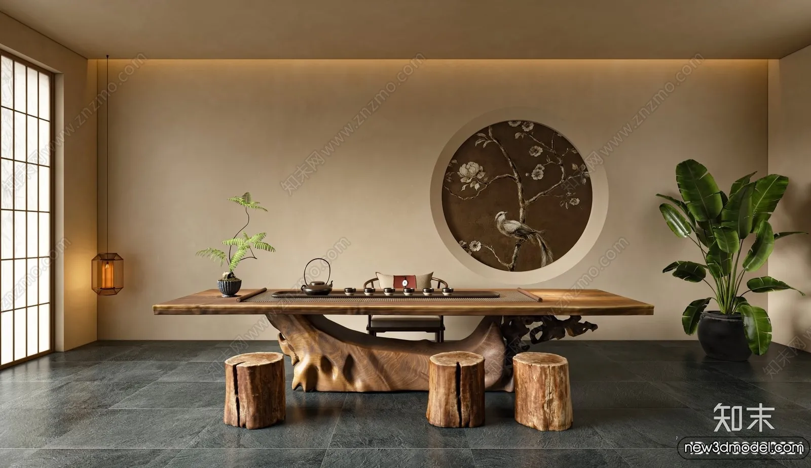 Tearoom – 3D Models – 3D Interior Scenes – 038 Tearoom – 3D Models – 3D Interior Scenes – 038