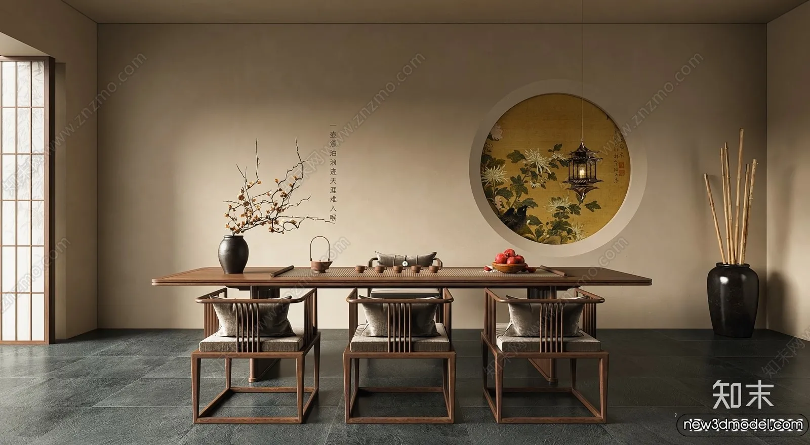 Tearoom – 3D Models – 3D Interior Scenes – 039 Tearoom – 3D Models – 3D Interior Scenes – 039