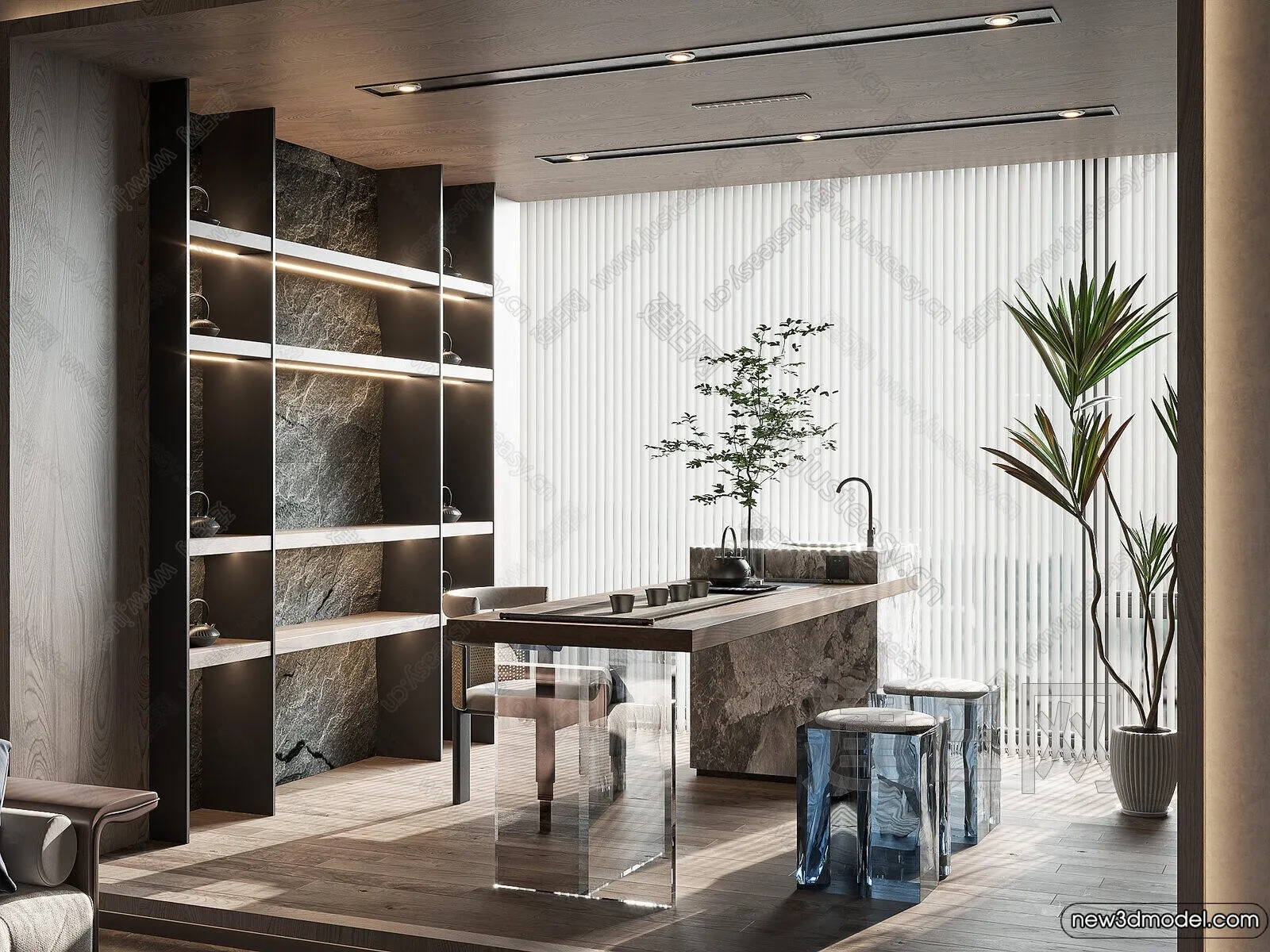 Tearoom – 3D Models – 3D Interior Scenes – 040 Tearoom – 3D Models – 3D Interior Scenes – 040