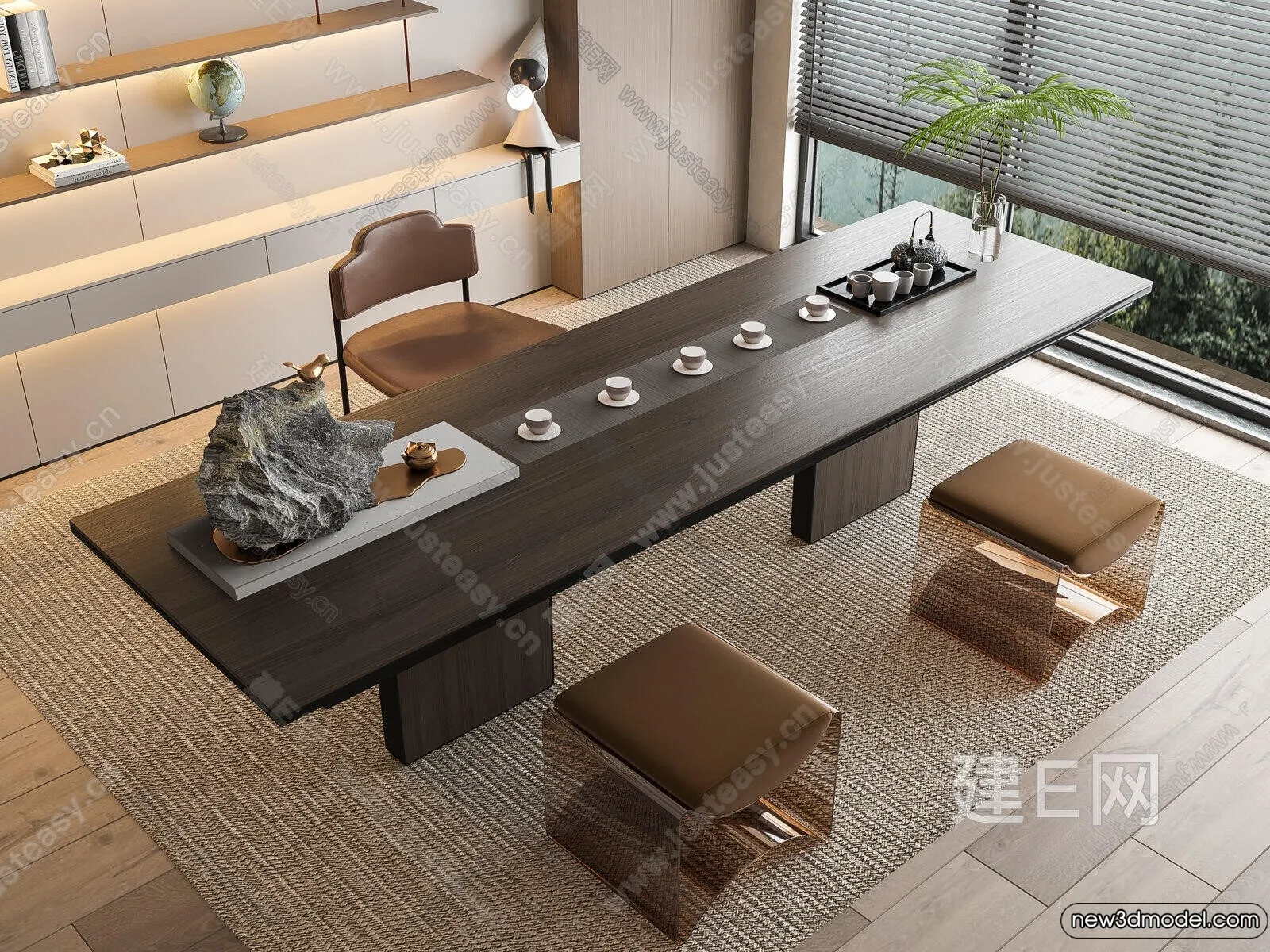 Tearoom – 3D Models – 3D Interior Scenes – 041 Tearoom – 3D Models – 3D Interior Scenes – 041