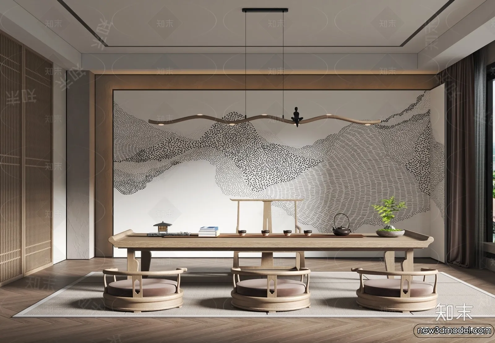 Tearoom – 3D Models – 3D Interior Scenes – 042 Tearoom – 3D Models – 3D Interior Scenes – 042