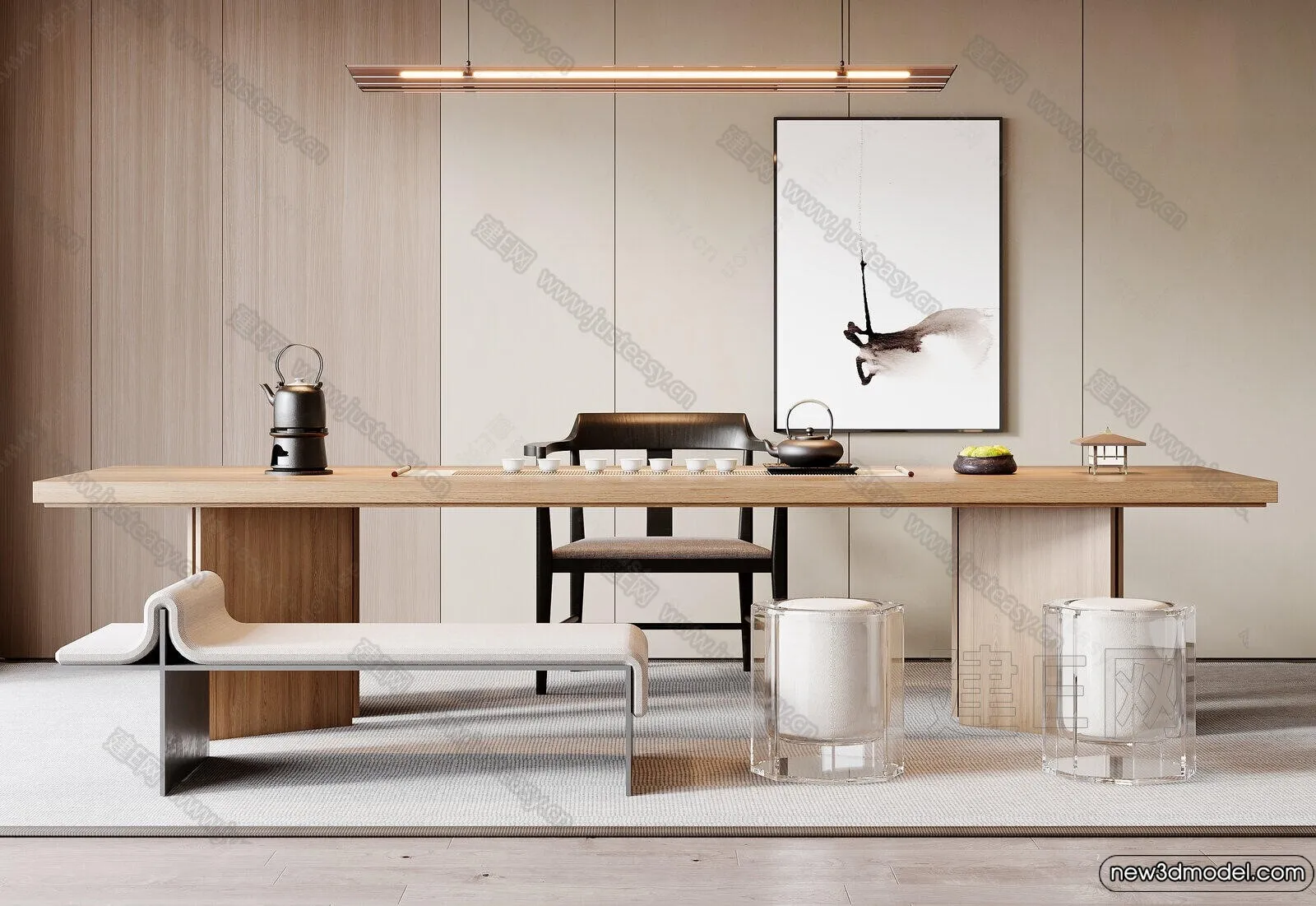 Tearoom – 3D Models – 3D Interior Scenes – 046 Tearoom – 3D Models – 3D Interior Scenes – 046