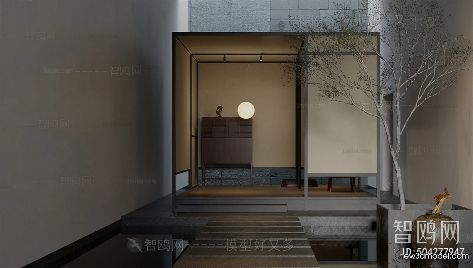 Tearoom – 3D Models – 3D Interior Scenes – 051 Tearoom – 3D Models – 3D Interior Scenes – 051