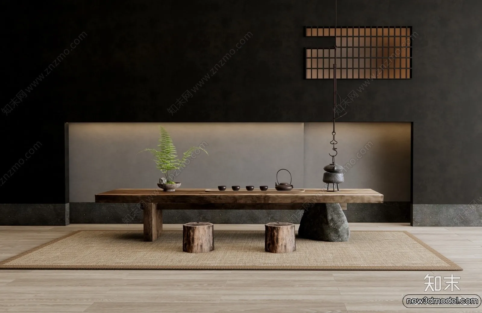 Tearoom – 3D Models – 3D Interior Scenes – 122 Tearoom – 3D Models – 3D Interior Scenes – 122