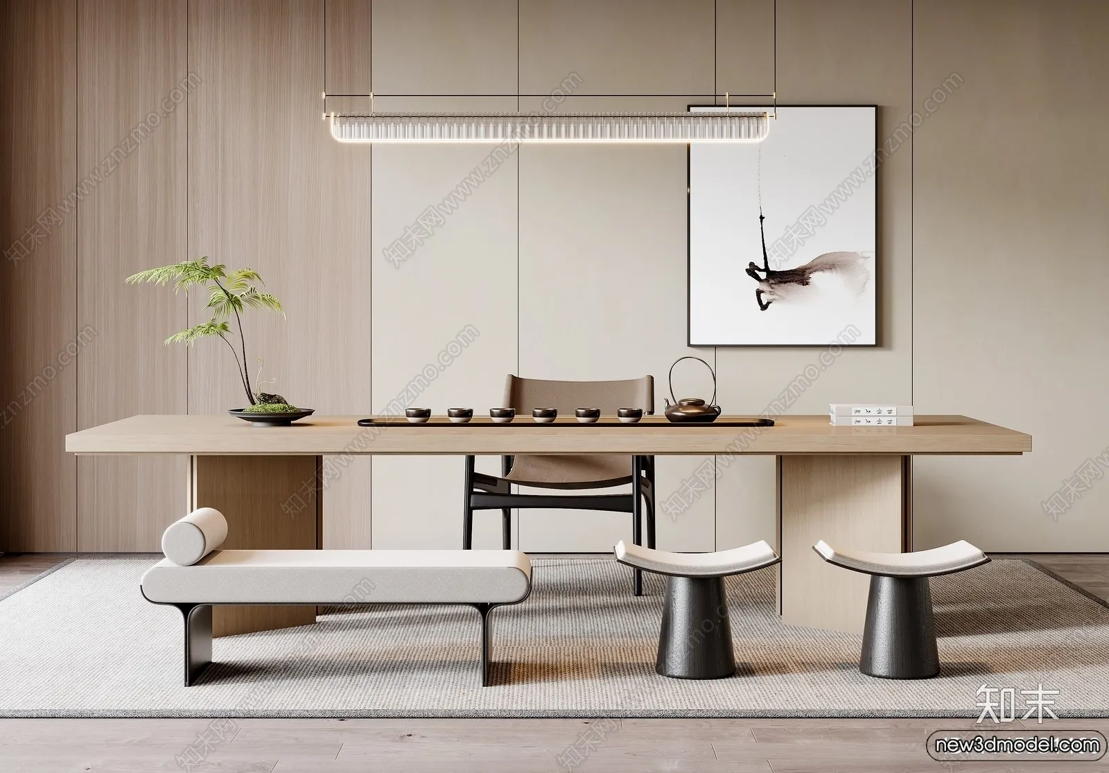 Tearoom – 3D Models – 3D Interior Scenes – 124 Tearoom – 3D Models – 3D Interior Scenes – 124