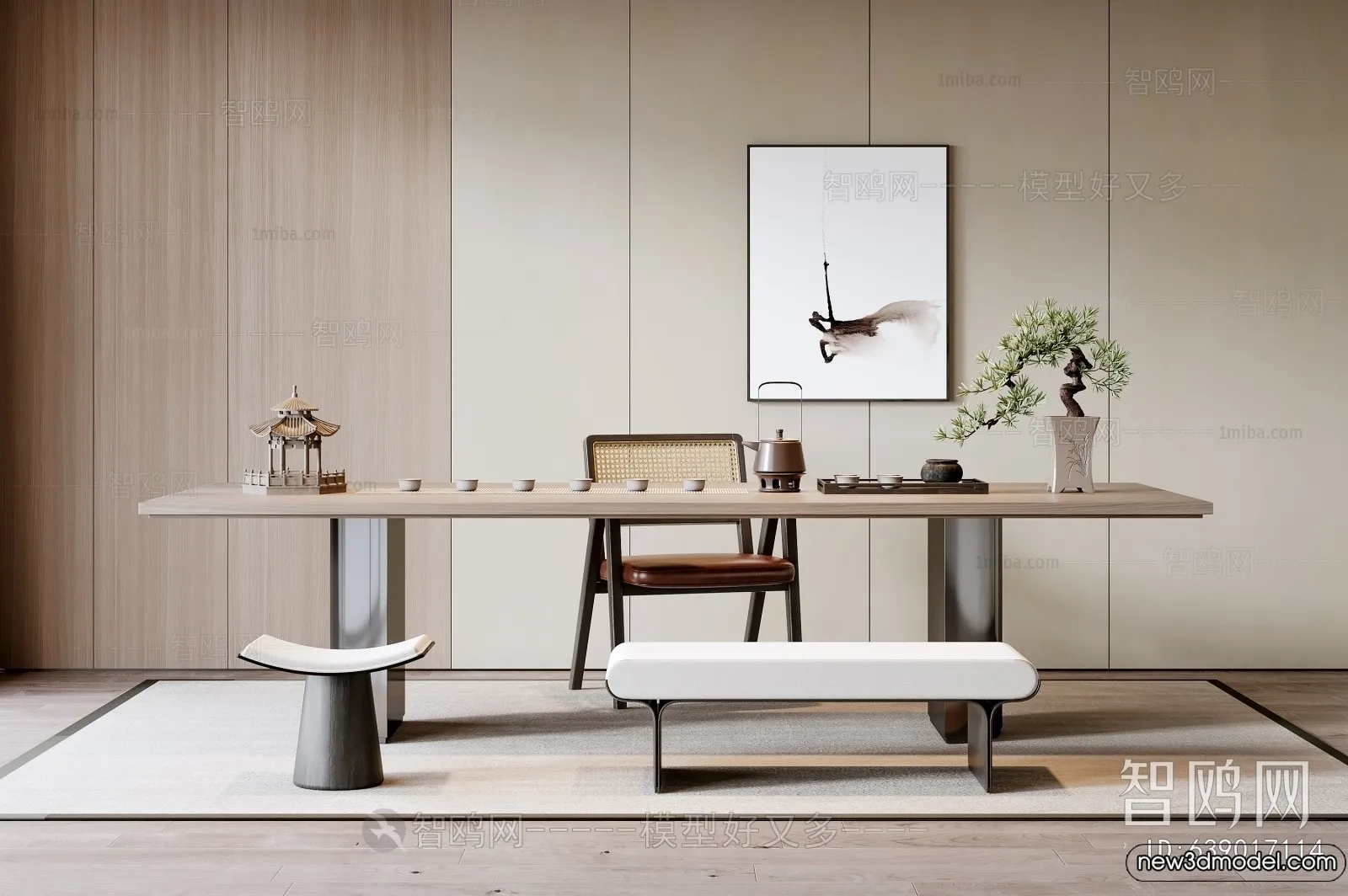 Tearoom – 3D Models – 3D Interior Scenes – 127 Tearoom – 3D Models – 3D Interior Scenes – 127