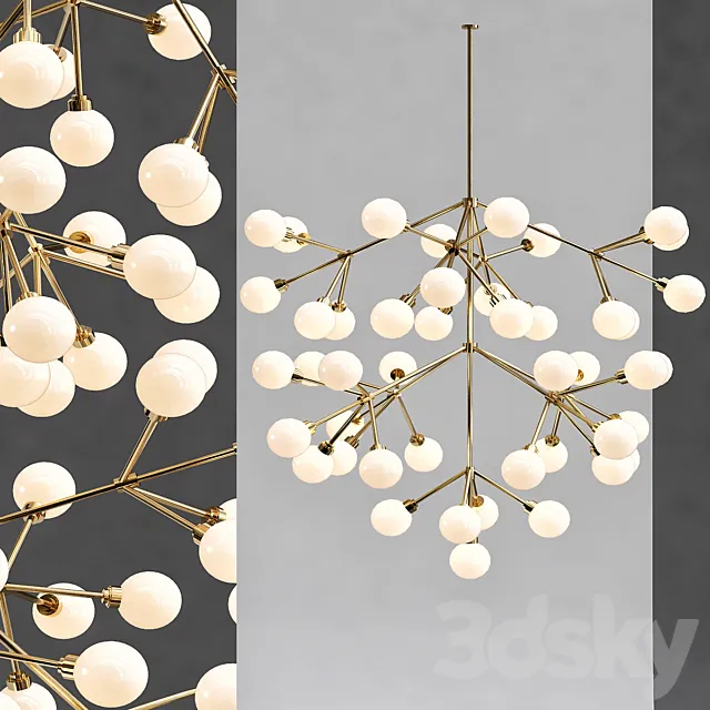 Tech Lighting Mara Grande Chandelier 3D Model Tech Lighting Mara Grande Chandelier 3D Model