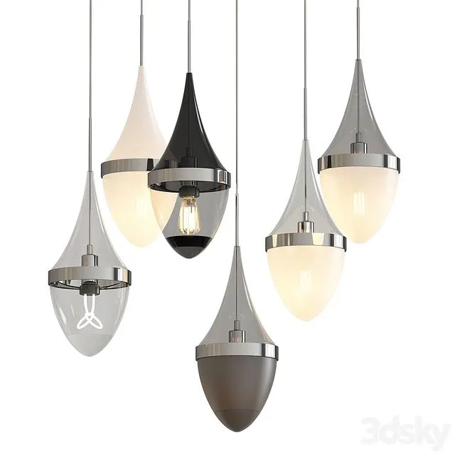 Tech Lighting Pendants 3D Model