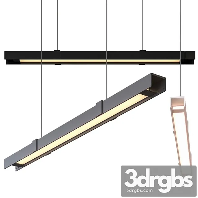 Technical lighting Alpha linear suspension light by kuzco lighting 3D Model Download