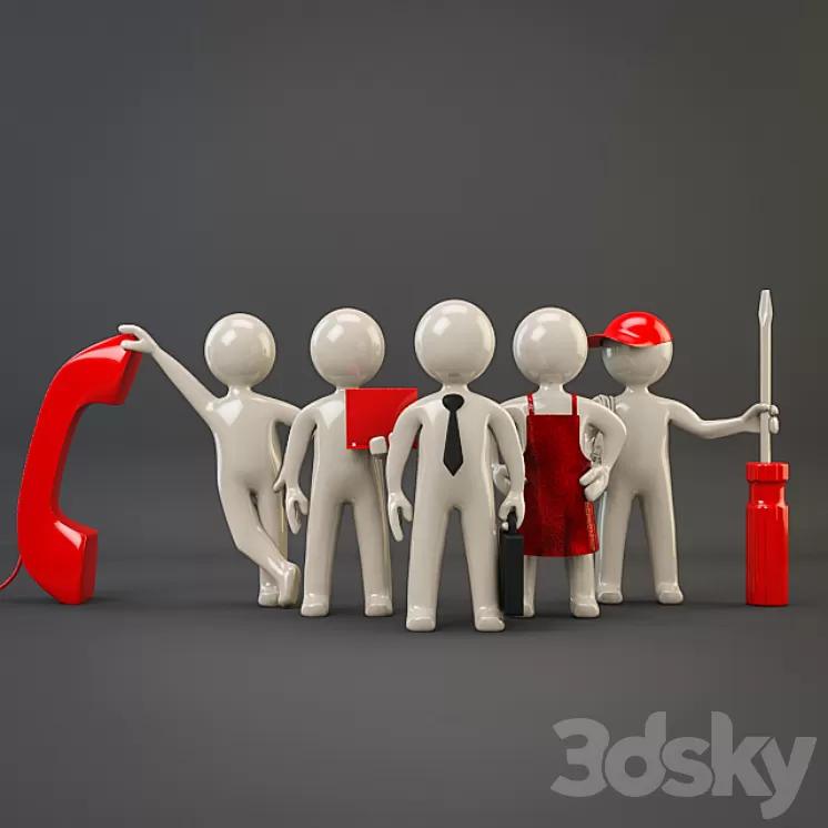 Technical team 3D Model Technical team 3D Model