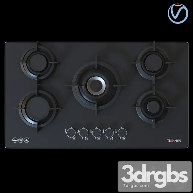 Technika gas cooktop h950stbgf pro 2 3D Model Download