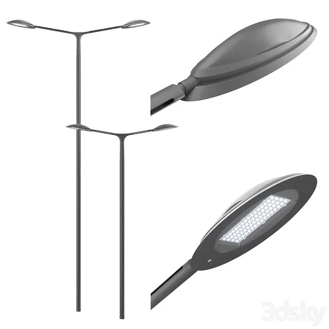 Technilum Semillon – Schreder Hestia – Double sided 3D Model