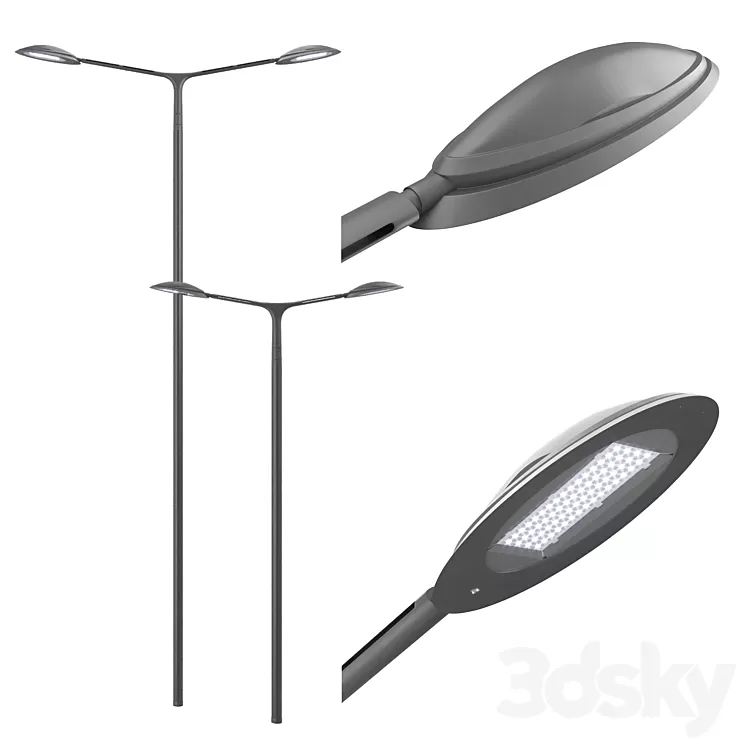 Technilum Semillon – Schreder Hestia – Double sided 3D Model