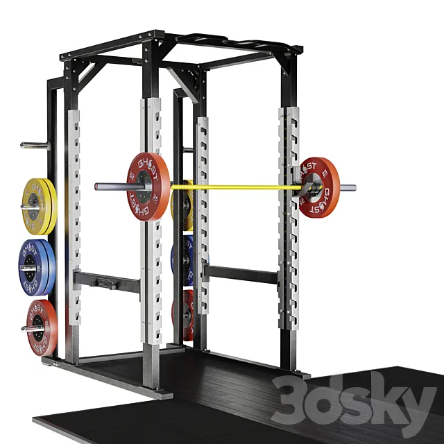Technogym Olympic Power Rack 3D Model