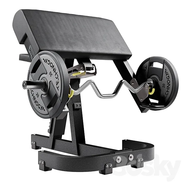 Technogym Scott Bench Pure 3D Model