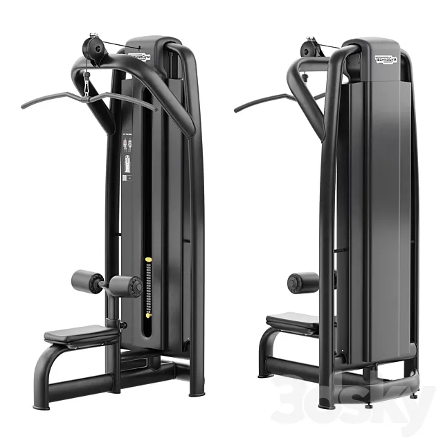 Technogym Selection 700 – Lat Machine 3D Model