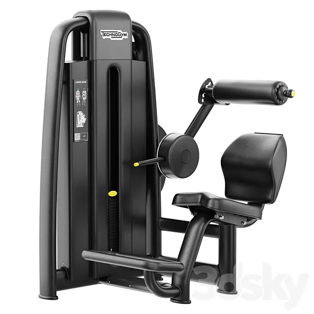 Technogym Selection 700 – Lower Back 3D Model