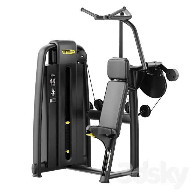 Technogym Selection 700 – Vertical Traction 3D Model