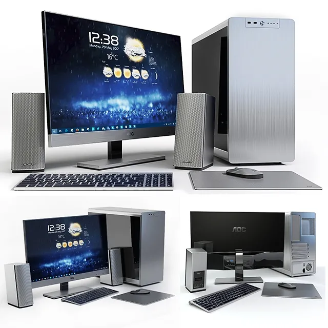 technology – 27 AOC i2757Fm housing JONSBO RM4 S column Bose + peripherals 3D Model