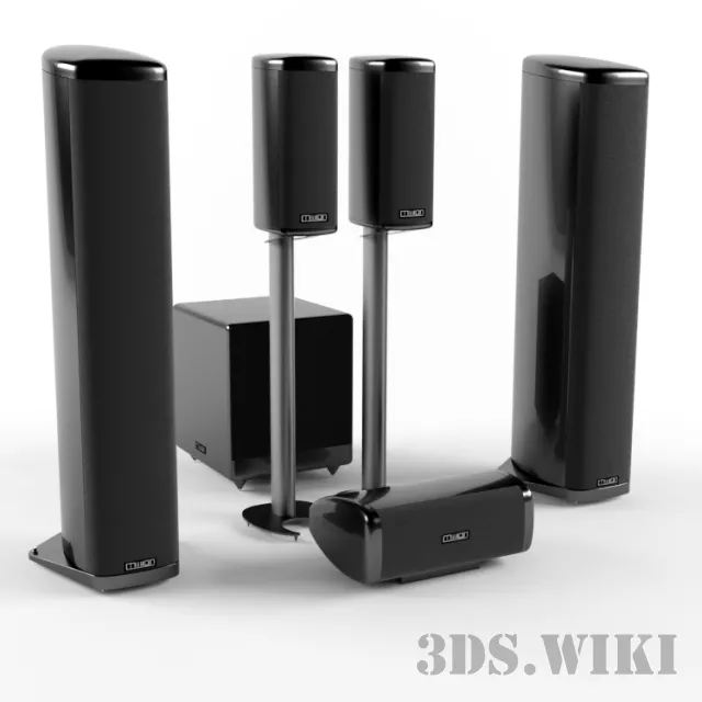 technology – Acoustic system Mission Elegante E8 3D Model