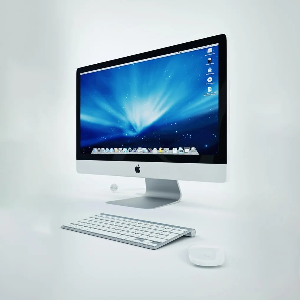 technology – Apple-imac-27 wireless keyboard magic mouse 3D Model