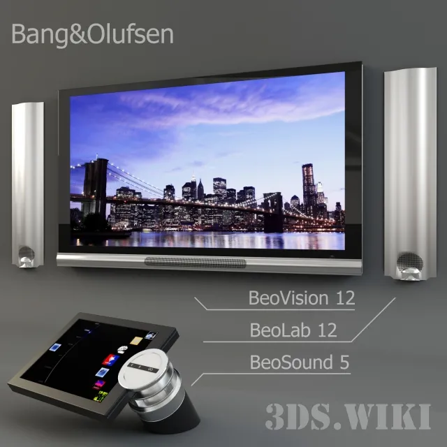 technology – Bang&Olufsen – BeoVision 12 BeoLab 12 и BeoSound 5 3D Model