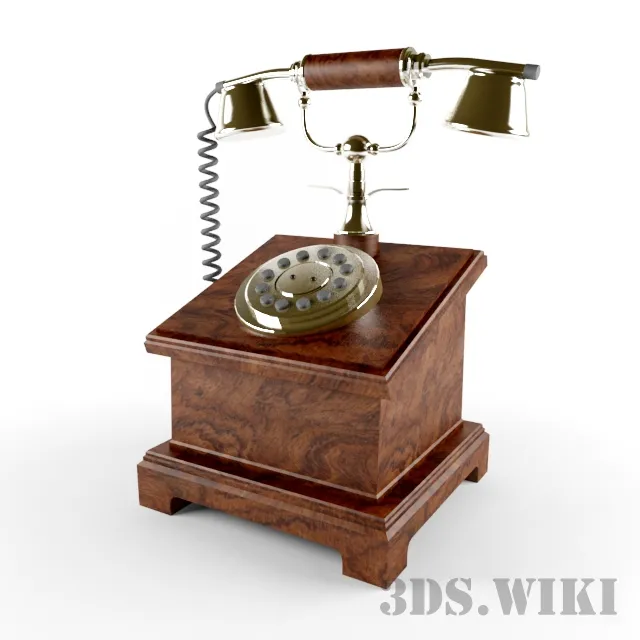 technology – Classic retro telephone 3D Model