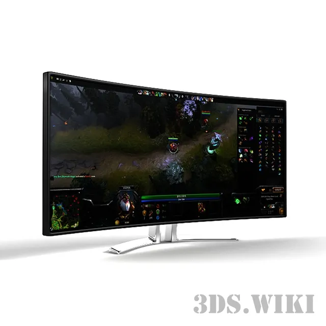 technology – Curved Ultrawide Monitor 3D Model