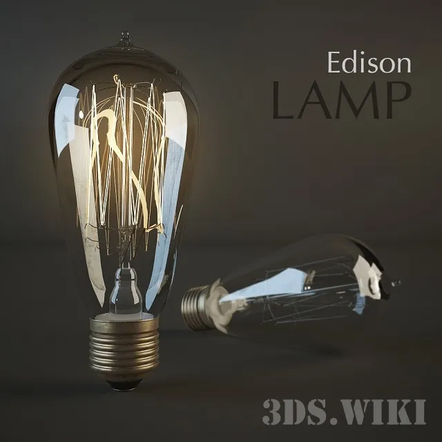 technology – Edison lamp 3D Model technology – Edison lamp 3D Model
