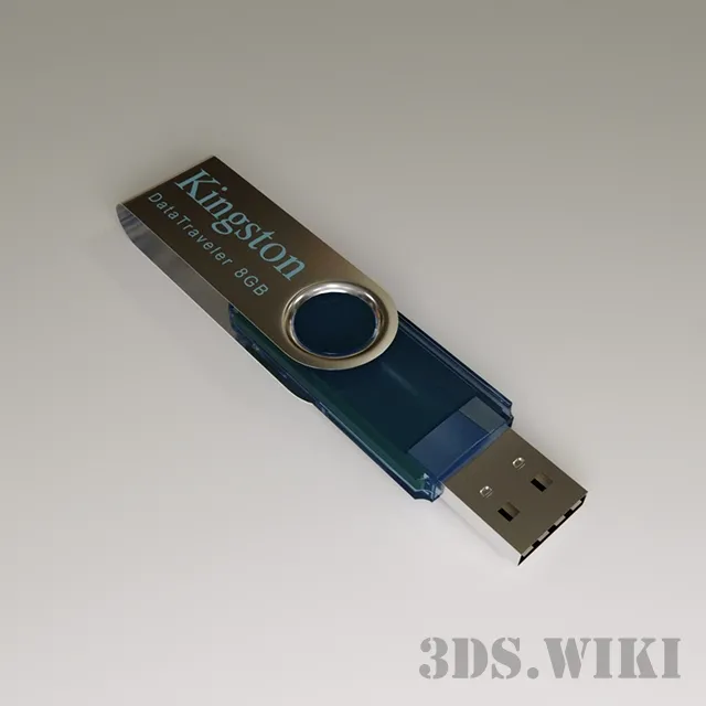 technology – Flash drive Kingston 8GB 3D Model