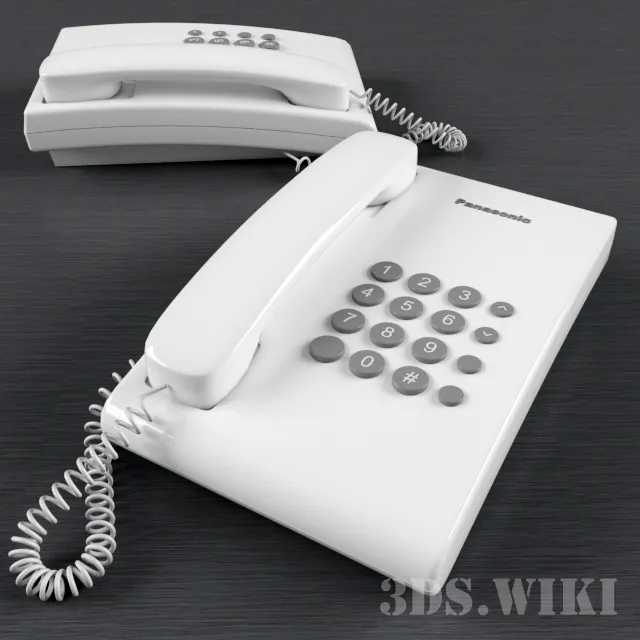 technology – Home phone PANASONIC KX-TS2350RUT 3D Model