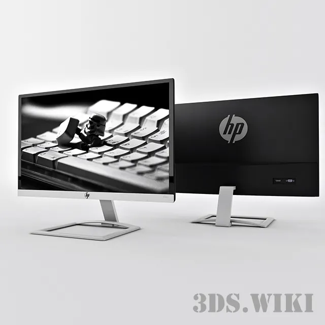 technology – HP 22es Monitor 3D Model