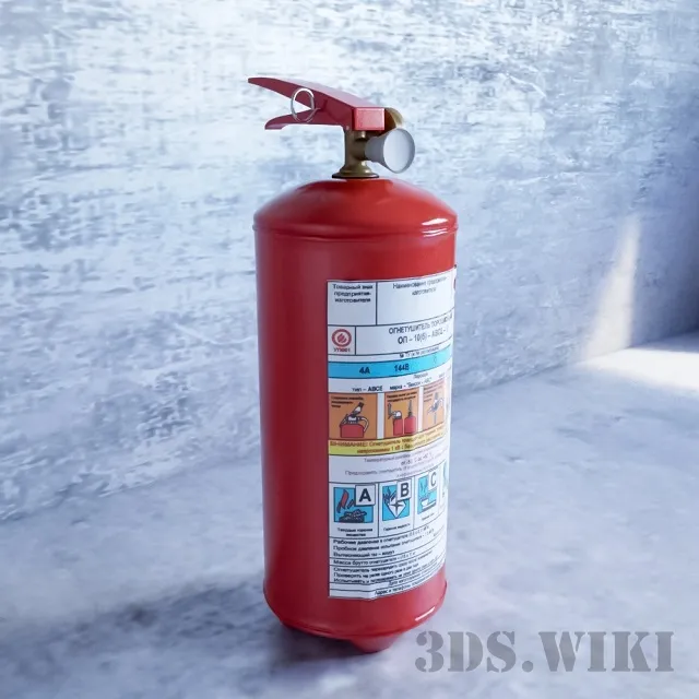technology – Injection powder fire extinguisher OP-2 (3) -AVCE 3D Model technology – Injection powder fire extinguisher OP-2 (3) -AVCE 3D Model