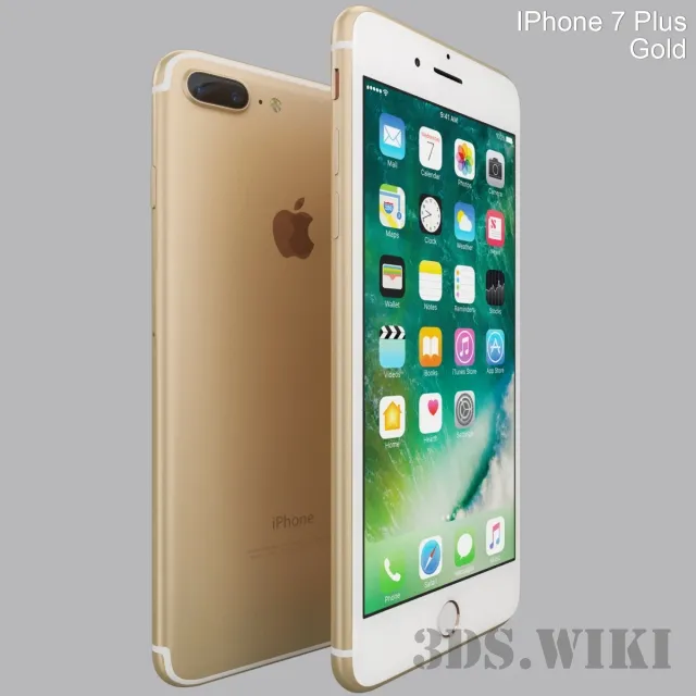 technology – iPhone 7 Plus Gold 3D Model