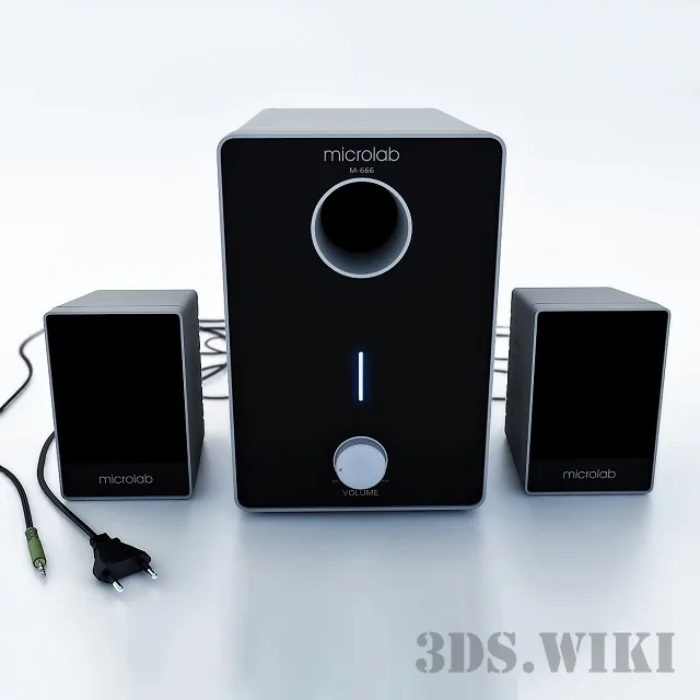 technology – Microlab M-666 3D Model