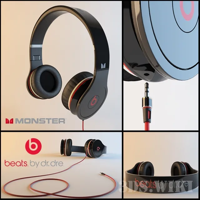 technology – Monster Beats Headphones – Solo HD 3D Model