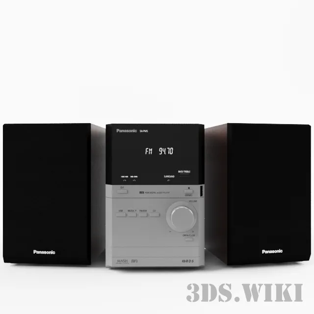 technology – Music center Panasonic SA-PM5 3D Model