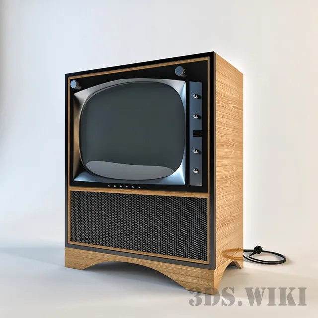 technology – Old vintage tv 3D Model