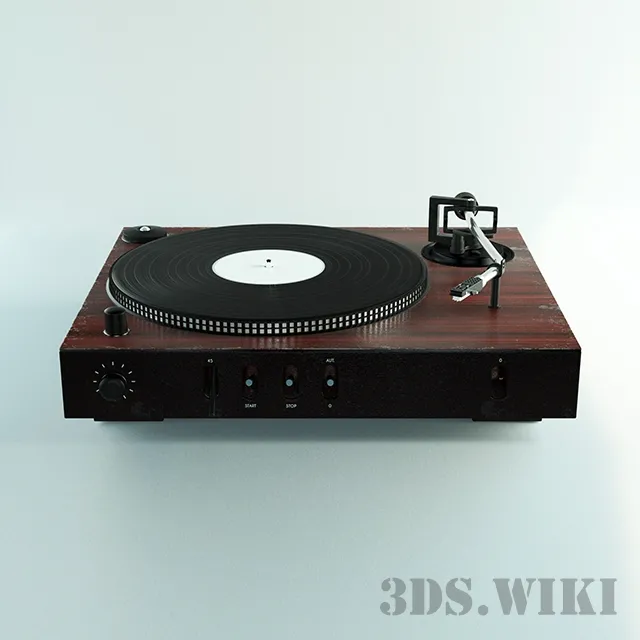 technology – Record player 3D Model