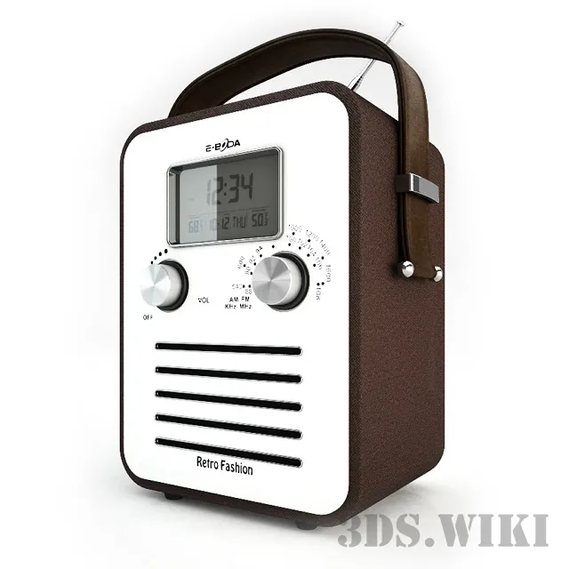 technology – Retro Radio 3D Model